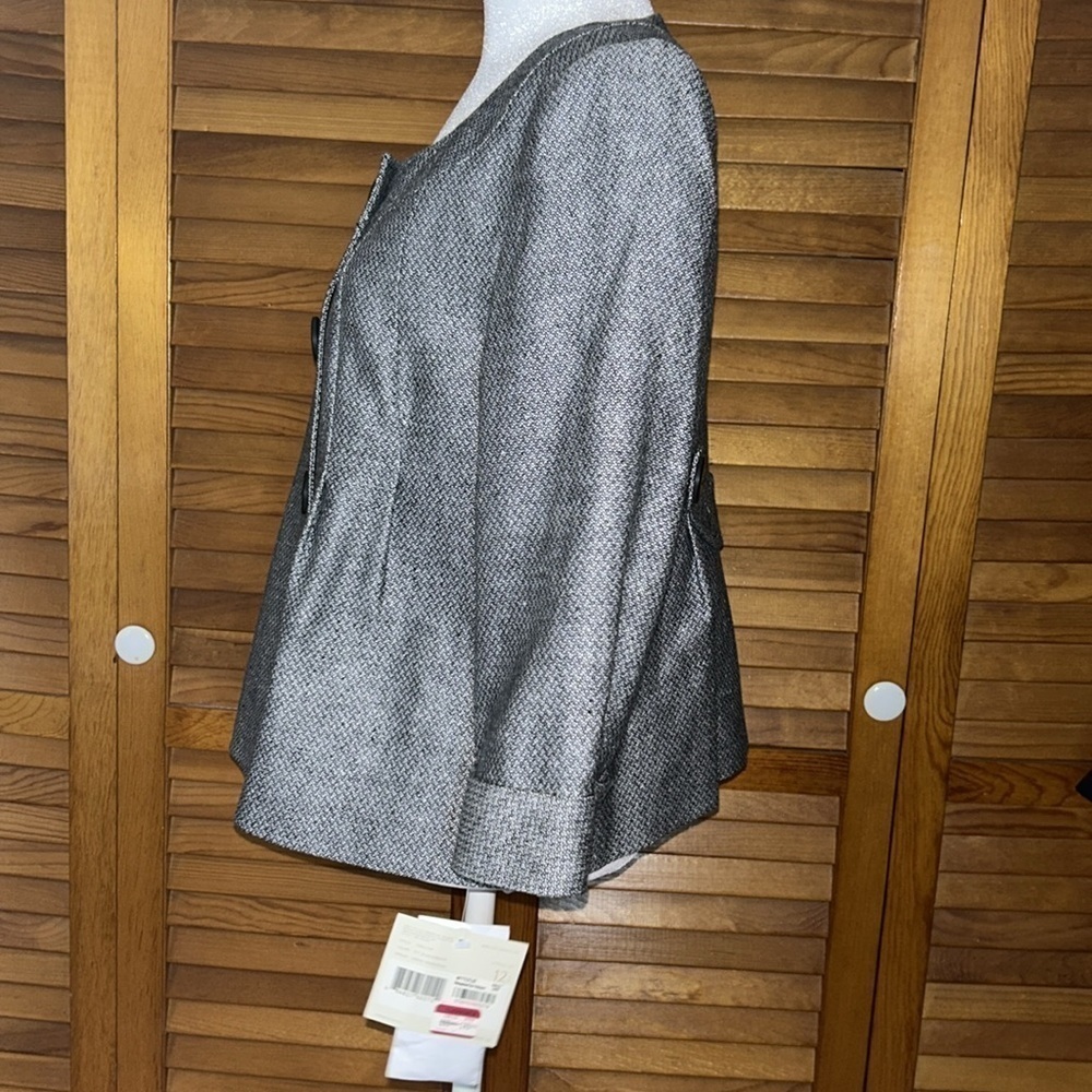 NWT Liz Claiborne Black & White Tweed “Dress Rehearsal” Size 12P - Picture 9 of 15